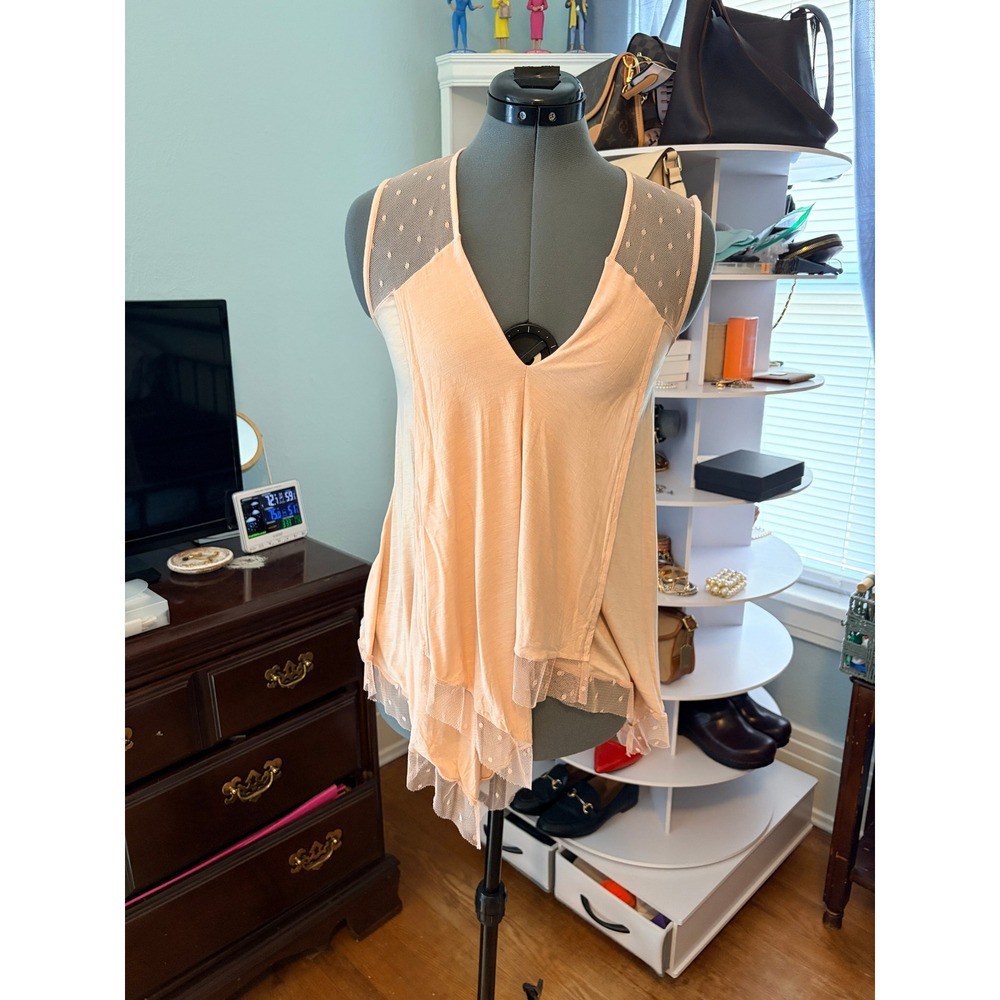 BCBG Max Azria Pink Tank Top XXS Y2K Balletcore Cottagecore Coquette Girl Fairy